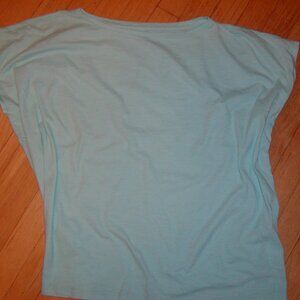 EILEEN FISHER Aqua T-Shirt size 2XL. 100% organic cotton.